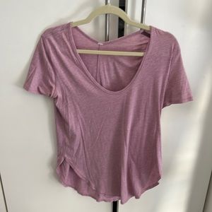 Lulu lemon size 8 pink/purple shirt